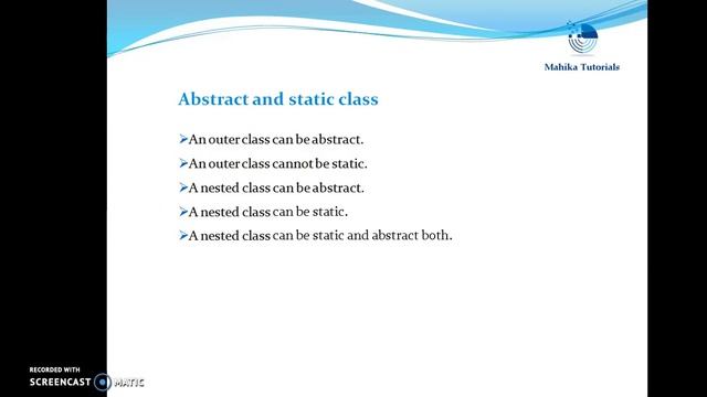 Java Interview 12- Can we declare a method/class as abstract and static? смотреть онлайн