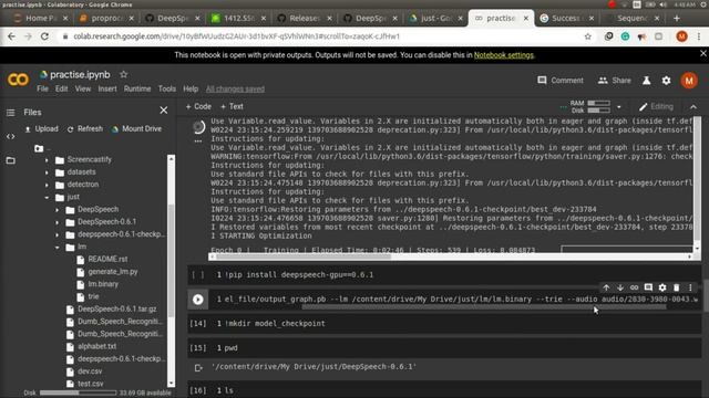 Speech to Text Training-Inferencing with Custom Data in DeepSpeech[GOOGLE COLAB] смотреть онлайн