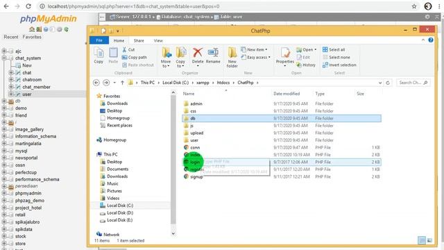 Chat room application with php mysqli and database смотреть онлайн