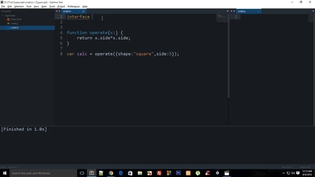 TypeScript Tutorial 12: Introduction to Interface смотреть онлайн