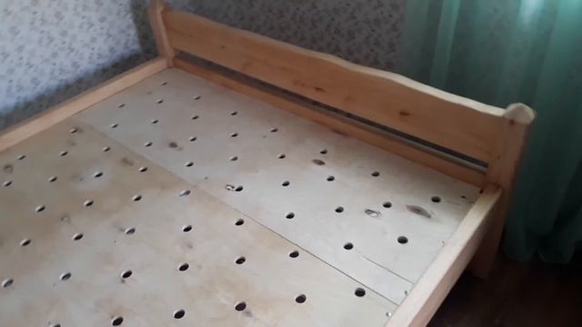 Кровать из массива ольхи. смотреть онлайн