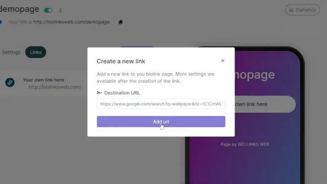 4. How to Add URL to a page in BioLinksWeb for social apps | instagram vimeo Soundcloud смотреть онлайн