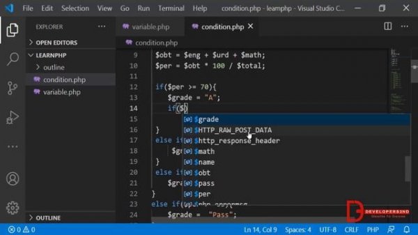 Core PHP Tutorials 2023 | if/else conditions with Real time Examples in PHP Urdu - 02