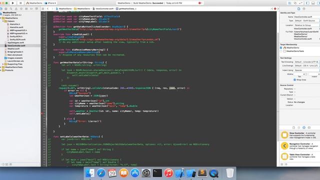 An iOS Swift Weather App Tutorial (Cont.) смотреть онлайн