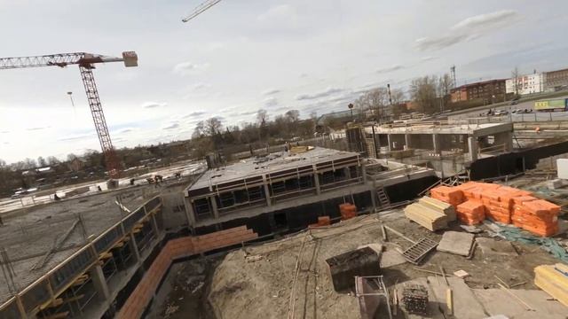 FPV полёт по стройке в SPb смотреть онлайн