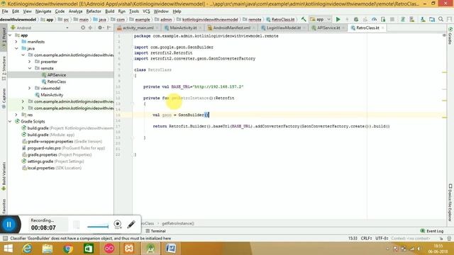 (MVVM)Kotlin with viewmodel and live data (Second Part ) with Retrofit Call web services .... смотреть онлайн