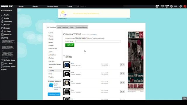 COMO CRIAR E EXCLUIR T-SHIRT NO ROBLOX [ATUALIZADO 2021] смотреть онлайн