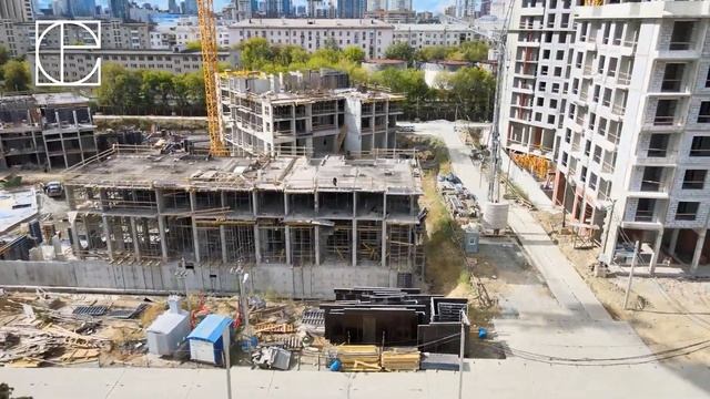 Ход строительства ЖК «Екатерининский парк» - сентябрь смотреть онлайн