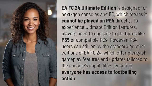 Can you play EA FC 24 Ultimate Edition on PS4? смотреть онлайн