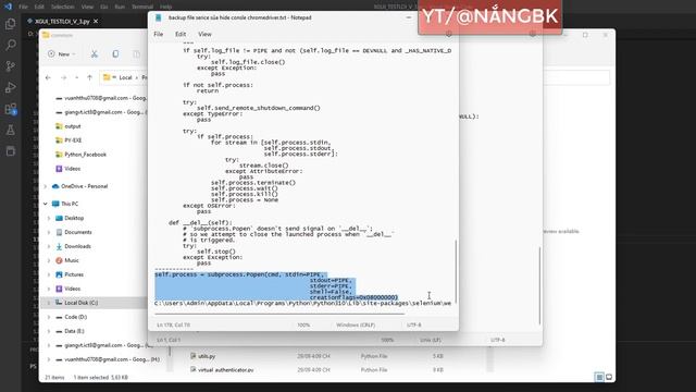 Hide chromeDriver console in python when convert py to exe ( ẩn console chromedriver selenium ) смотреть онлайн