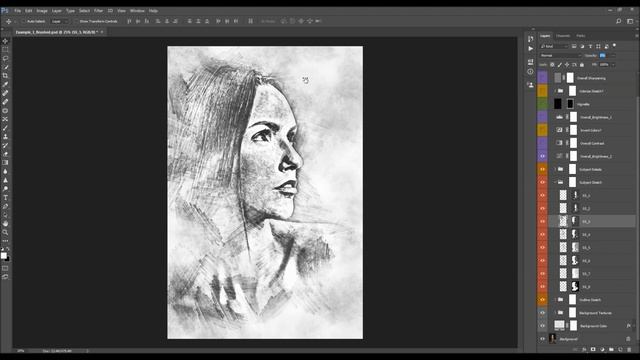 Chalk Sketch Photoshop Effect | Adobe Photoshop Tutorial смотреть онлайн
