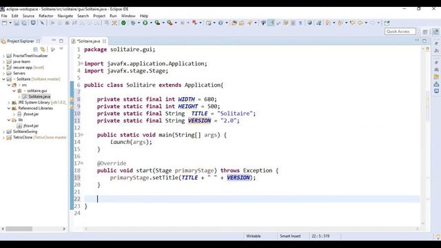 Java Solitaire 1 Basic Game Screen смотреть онлайн