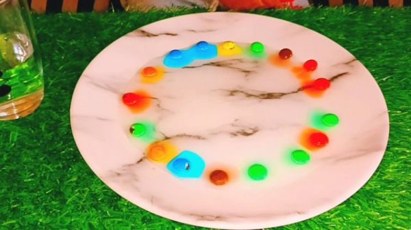 M&M's  Rainbow Science Experiment | How does the Candy Experiment work @AlFuzzyvlogsinUAE26