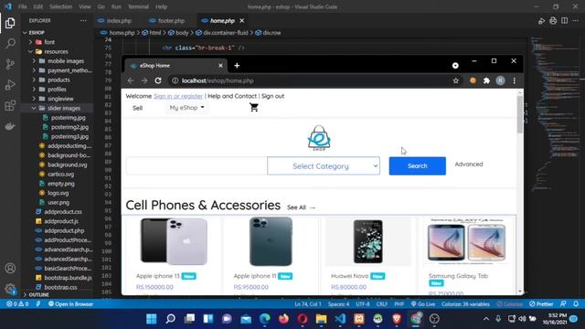 Develop a carousel for home page using Bootstrap and JavaScript [Episode - 7] смотреть онлайн