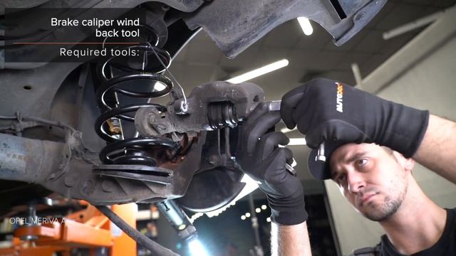 Kaip pakeisti galas stabdžių kaladėlės OPEL MERIVA A[AUTODOC PAMOKA] смотреть онлайн