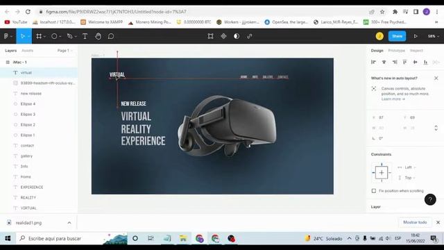 Virtual Reality Landing Page UI Design in Figma Tutorial смотреть онлайн