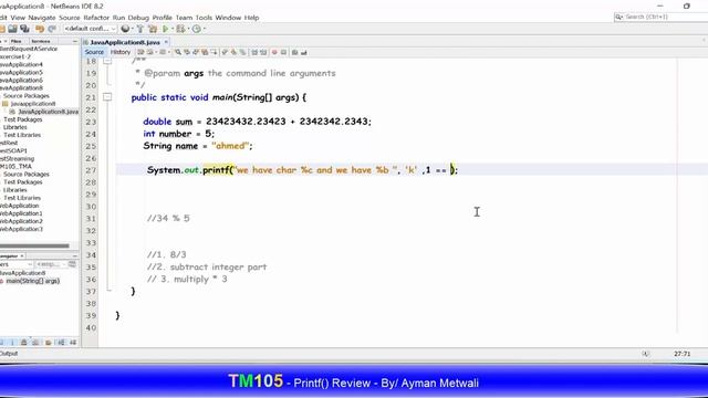 TM105 Printf() Review by/ Ayman Metwali смотреть онлайн