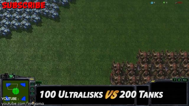 STARCRAFT 2 ULTRALISK VS TANK