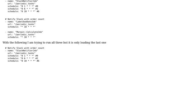 How to setup multiple schedules with cron.yaml? смотреть онлайн