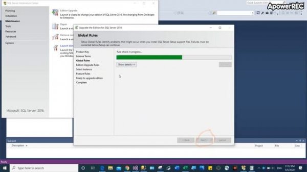 Microsoft SQL Server Management studio  error code 17051 part 3