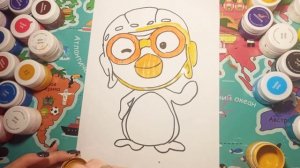 Pororo little penguin /Как нарисовать пингвиненка ПОРОРО)