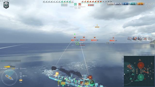 Destroyer Kléber on map North, 365k damage - World of Warships смотреть онлайн