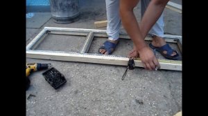 Клетка для кроликов своими руками!!! Часть 2-я!!! Каркас одного из ярусов!!!Rabbit-hutch.