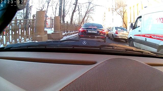 Автопрогулка по Москве 23.02.2023 г. ПРОДОЛЖЕНИЕ 5 РОЖДЕСТВЕНСКИЙ бульвар. Под горочку... смотреть онлайн