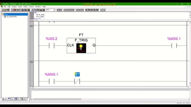 09# Rising Edge and Folling Edge codesys Mitsubishi GOC35 PLC HMI Programming tutorial in hindi Mod смотреть онлайн