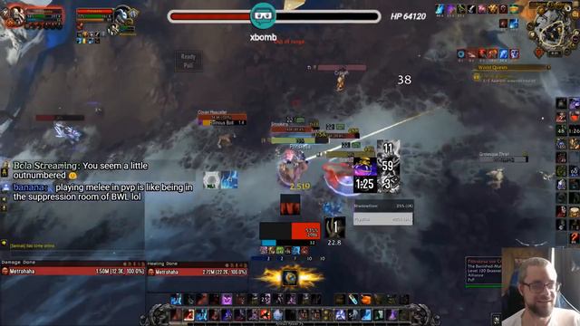Blood DK Solos Alliance 1v5 Warmode Campers - Enhance dies TWICE LUL смотреть онлайн
