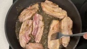 РЕЦЕПТ: СВИНЫЕ РЕБРЫШКИ С КАРТОШКОЙ НА СКОВОРОДЕ