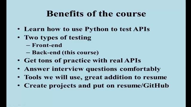 Backend API Testing with Python udemy coupon смотреть онлайн