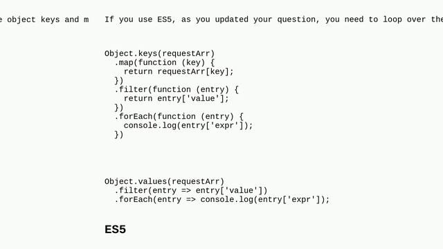 Iterate object with custom index keys смотреть онлайн
