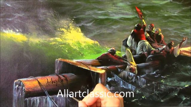 The Ninth Wave by Aivazovsky-Coverage of the Painting Process смотреть онлайн