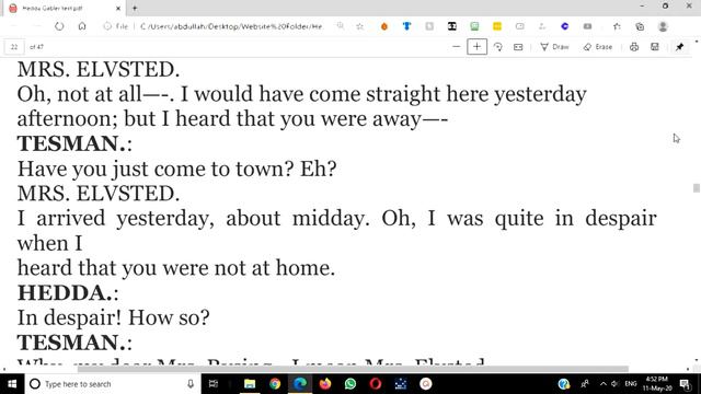 Hedda Gabler Act 1/text/Part 3/Urdu смотреть онлайн