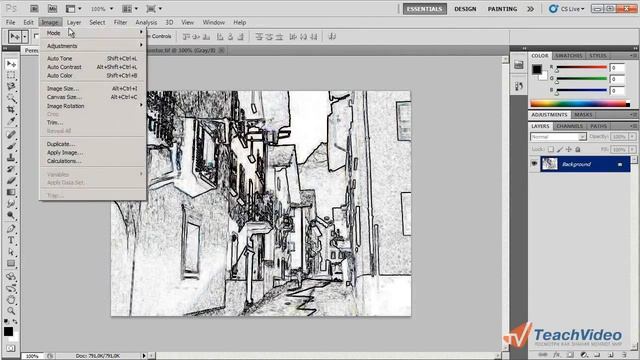 Заливка изображения цветом в Photoshop (3/8) смотреть онлайн