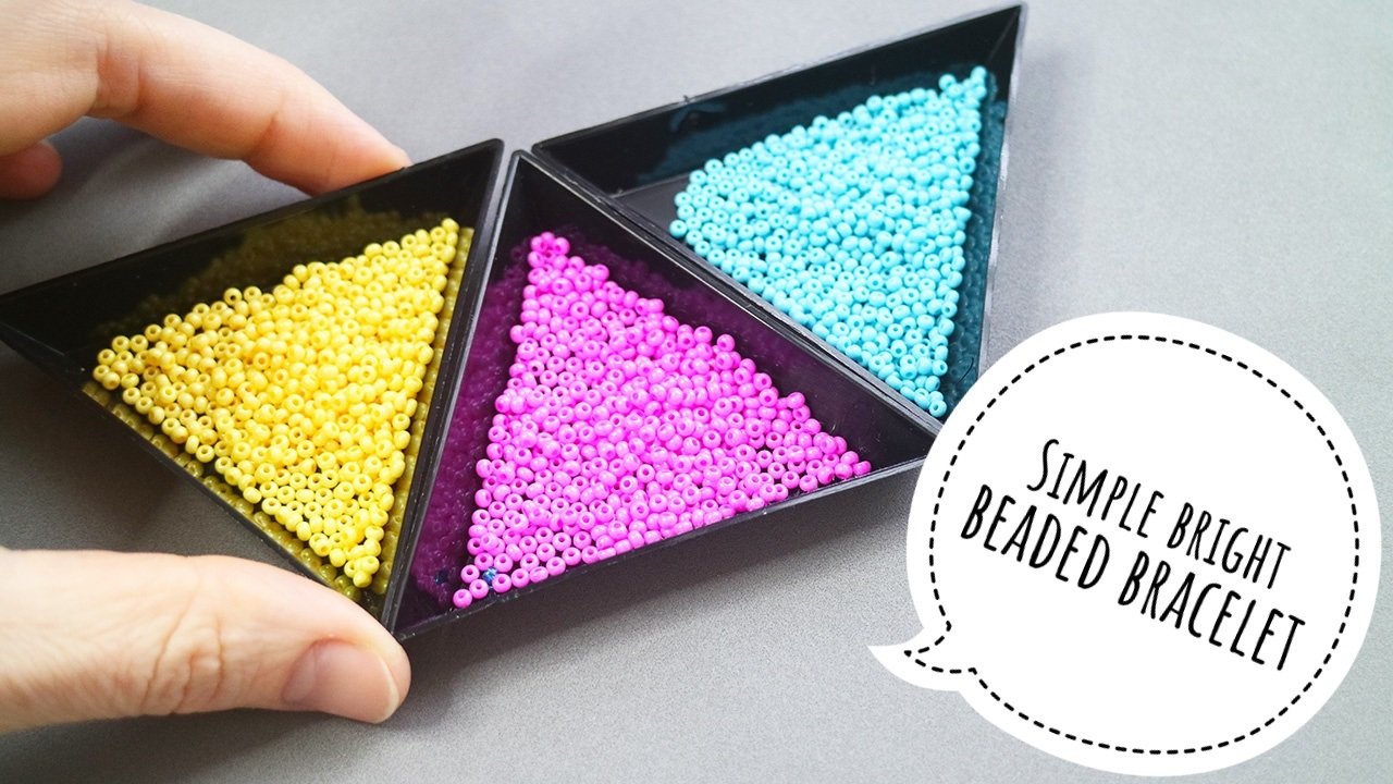 Яркий браслет из бисера смотреть онлайн