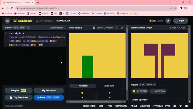 CSS Battle Solution | Daily Targets - 30th August 2023 | CSS3 | CSS Challenge смотреть онлайн