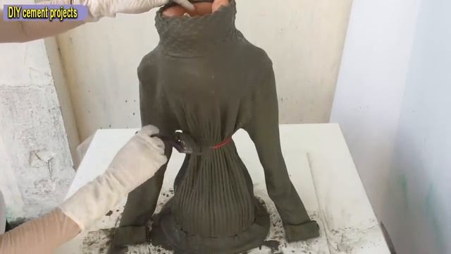 How To Make Flower Pots From Old Clothes And Cement смотреть онлайн
