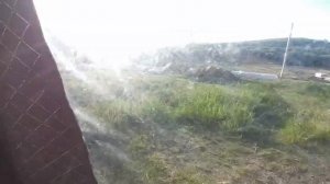 обзор моей бани, палатка морж, печь гравицапа кц-4