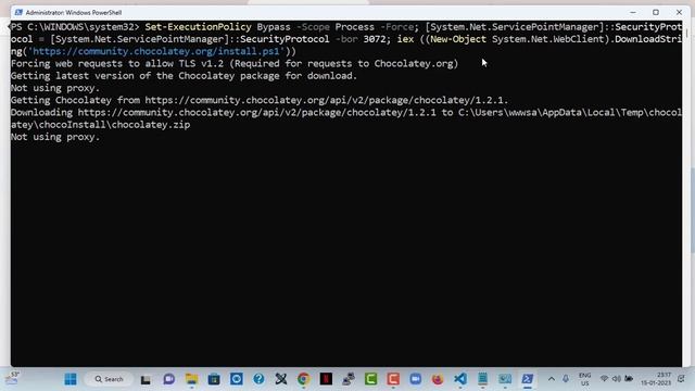 Installed and setup chocolatey in Windows 11 смотреть онлайн