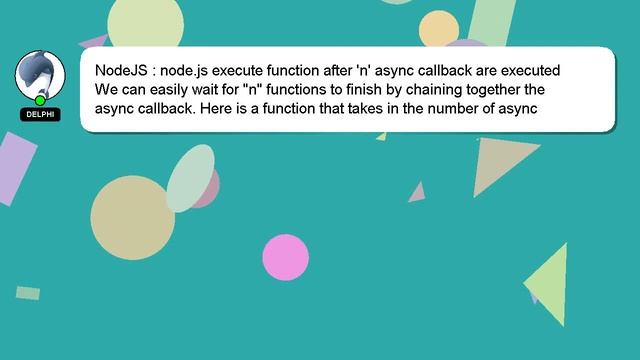 NodeJS : node.js execute function after 'n' async callback are executed смотреть онлайн