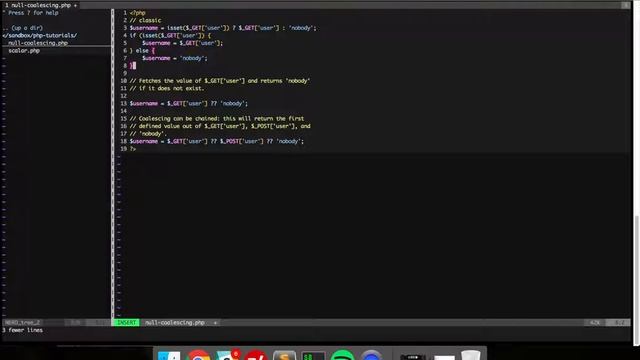 PHP 7.0 Null coalescing operator (??) смотреть онлайн