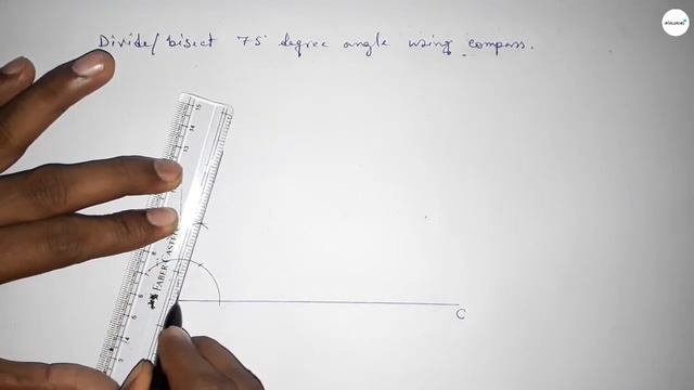 How to bisect 75 degree angle using compass. divide 75 degree angle using compass. shsirclasses. смотреть онлайн