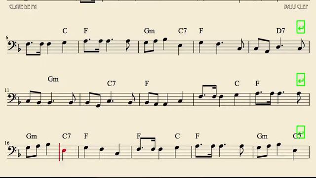 Oh Christmas Tree Sheet Music for Trombone Cello Bassoon El Abeto Christmas Carol смотреть онлайн