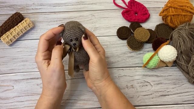 #радужный_светофор Бежево-коричневая неделя. Вязаные игрушки . смотреть онлайн