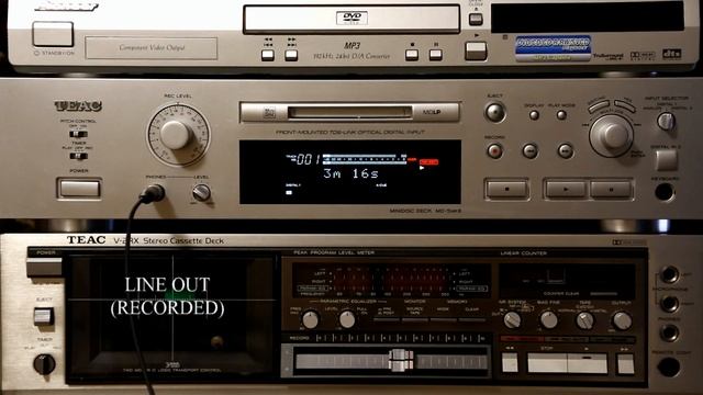 TEAC MD-5 MKII, проба записи и сравнение качества с исходником/Recording sound test TEAC MD-5 MKII смотреть онлайн