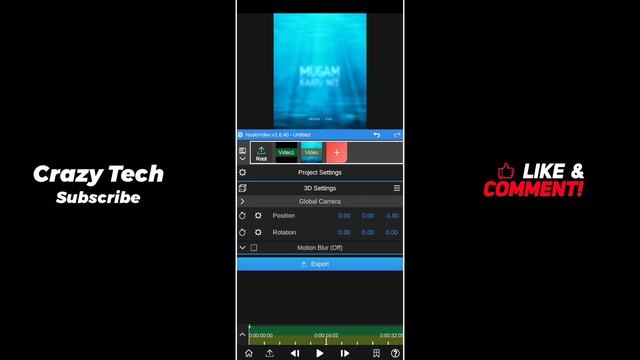 3D Water effect Lyrics video editing like Ae ? Alight motion + Node video tutorial tamil | CrazyTec смотреть онлайн