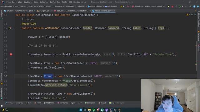 Spigot Plugin Development - 10 - Inventories and Items смотреть онлайн