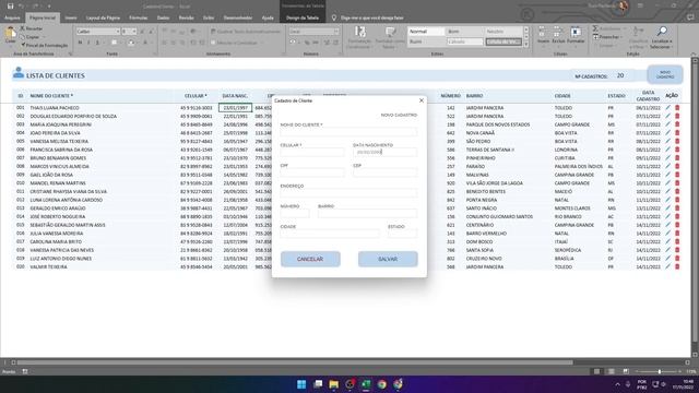 #1 Criando Cadastro de Clientes com excel e formulário VBA смотреть онлайн